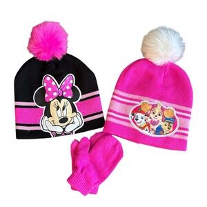 Toddler Girl Winter Hats Bundle